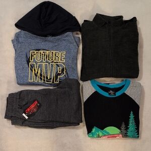 NWT Boys 6/7 Sport Bundle 4pc Hoodie Sweatpants